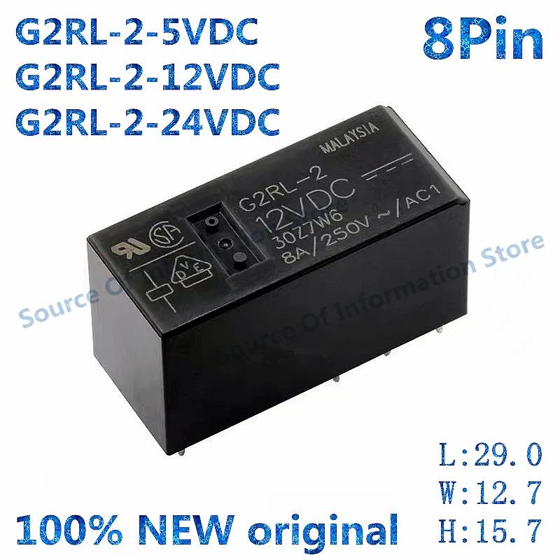 G2RL-2-24VDC G2RL-2-12VDC , DC5V, 12V, 24V, 2    2   G2RL-2, 5V, 12V, 24VDC, 8 , 8A, 100%, , 10 
